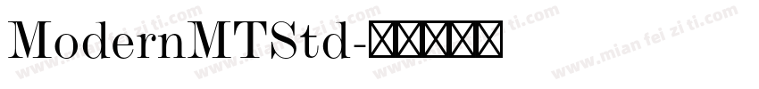 ModernMTStd字体转换