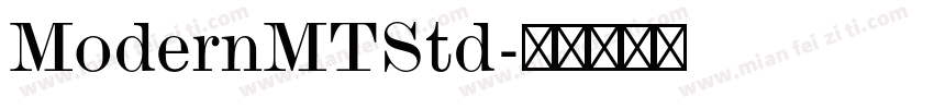 ModernMTStd字体转换