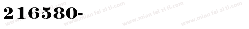 216580字体转换
