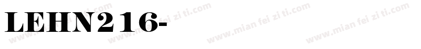LEHN216字体转换