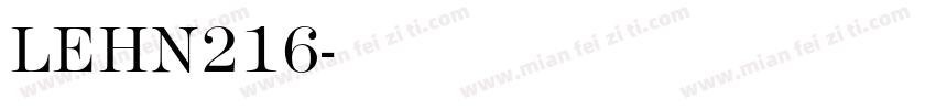 LEHN216字体转换