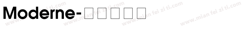 Moderne字体转换