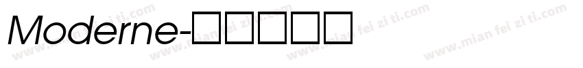 Moderne字体转换