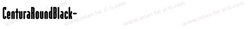 CenturaRoundBlack字体转换