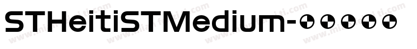 STHeitiSTMedium字体转换