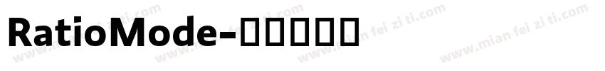 RatioMode字体转换