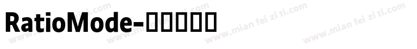 RatioMode字体转换