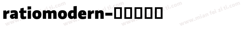 ratiomodern字体转换