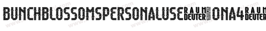 BunchBlossomsPersonalUse-0nA4字体转换