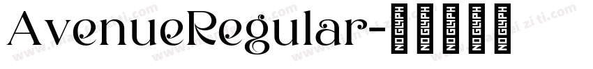 AvenueRegular字体转换