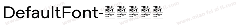 DefaultFont字体转换