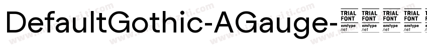 DefaultGothic-AGauge字体转换