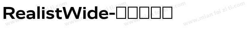 RealistWide字体转换