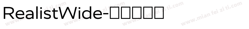 RealistWide字体转换