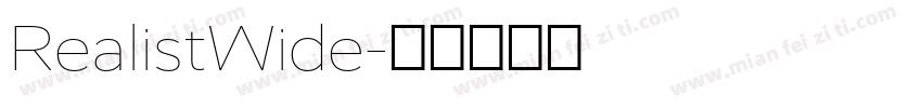 RealistWide字体转换
