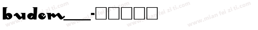 Budem___字体转换