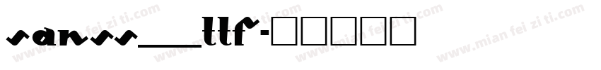 SANSS___TTF字体转换