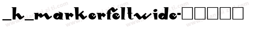 _H_MarkerFeltWide字体转换