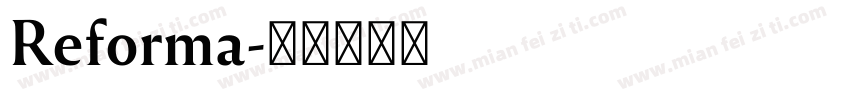 Reforma字体转换