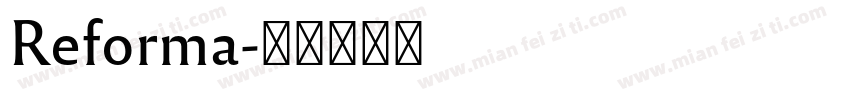 Reforma字体转换