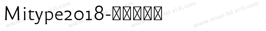 Mitype2018字体转换