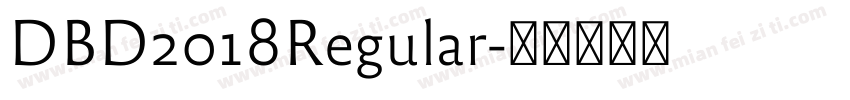 DBD2018Regular字体转换