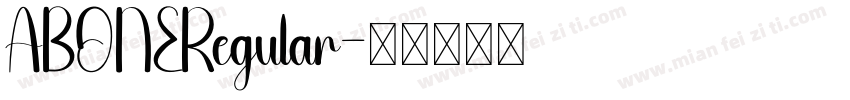 ABONERegular字体转换