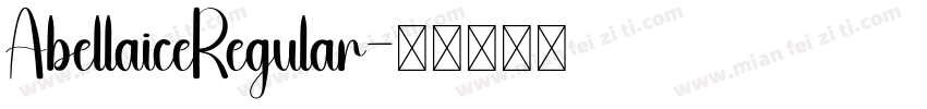 AbellaiceRegular字体转换