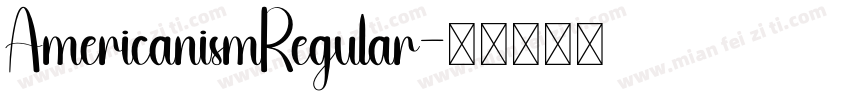 AmericanismRegular字体转换