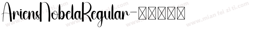 AriensNobelaRegular字体转换