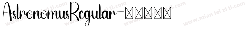AstronomusRegular字体转换