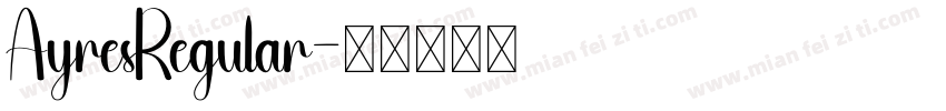 AyresRegular字体转换