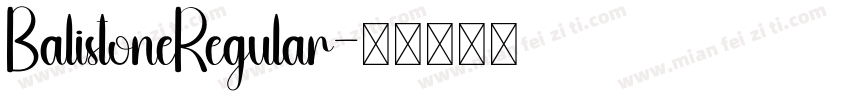 BalistoneRegular字体转换