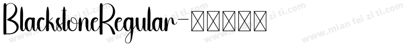 BlackstoneRegular字体转换