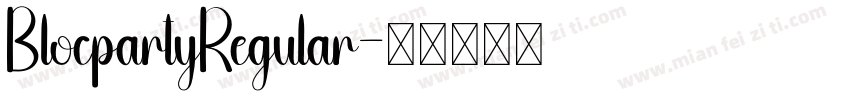 BlocpartyRegular字体转换