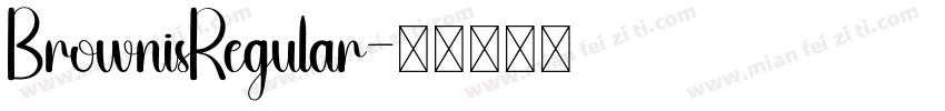 BrownisRegular字体转换