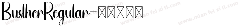 BustherRegular字体转换