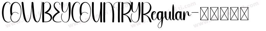 COWBEYCOUNTRYRegular字体转换