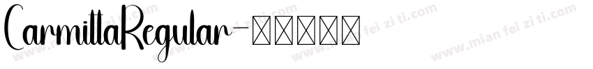 CarmittaRegular字体转换