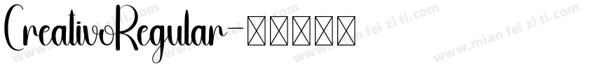 CreativoRegular字体转换