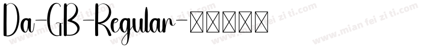 Da-GB-Regular字体转换