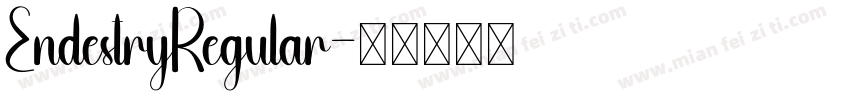 EndestryRegular字体转换