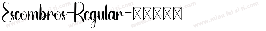 Escombros-Regular字体转换 Escombros-Regular字体转换