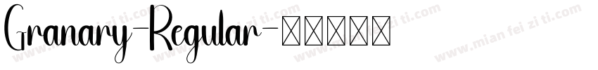 Granary-Regular字体转换