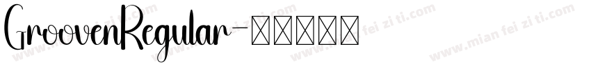 GroovenRegular字体转换