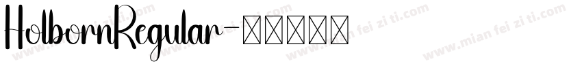 HolbornRegular字体转换