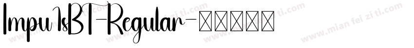 Impu1sBT-Regular字体转换