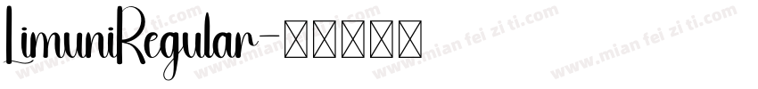 LimuniRegular字体转换