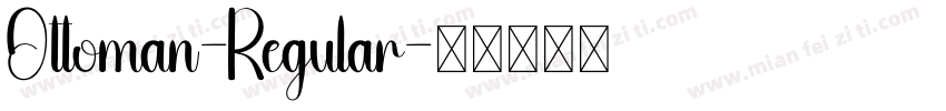 Ottoman-Regular字体转换