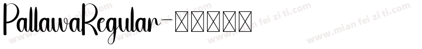 PallawaRegular字体转换
